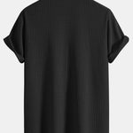Short Sleeve Waffle Cuban Shirt