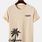 California Palm Tree Print T-Shirt