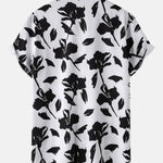 Floral Print Button Up Shirt & Swim Shorts
