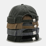 Vintage Hip Hop Washed Brimless Hat