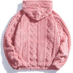 Geometry Jacquard Teddy Hoodie