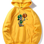 Basketball Skeleton Print Hoodie