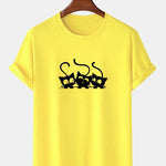 Three Kittens Print T-Shirt