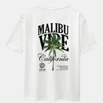 California Palm Tree Back Print Drop Shoulder Oversize T-Shirt
