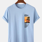 Beach Scenery Slogan Print T-Shirt