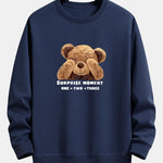 Slogan Bear Slogan Print Relax Fit Sweatshirt
