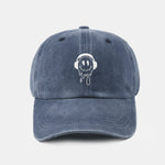 Smiling Face Pttern Versatile Casual Washed Cotton Baseball Cap
