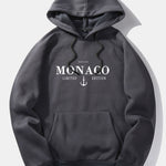 Monaco Anchor Print Hoodie