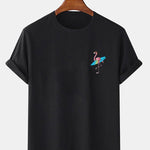 Surf Flamingo Print T-Shirt
