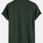 Knitted Geometric Rhombus Jacquard Polo