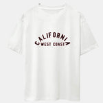 California Print Heavy Weight Drop Shoulder Oversize T-Shirt