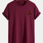 Regular Fit Teddy Bear Print Cotton T-Shirt