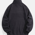 Relax Fit Quarter Zip Fleece Sweatshirt