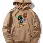 Basketball Skeleton Print Hoodie