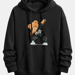 Cool Bear Print Relax Fit Hoodie