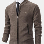 Zip Up Baseball Collar Sweater