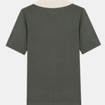 Striped Short Sleeve Color Block Sweater Polo