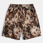 Painted Floral Jacquard Shorts