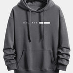 Balance Stripe Print Relax Fit Hoodie