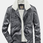 Teddy Lined Faux Suede Jacket