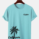 California Palm Tree Print T-Shirt