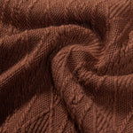Knitted Rhombus Geometric Jacquard Polo