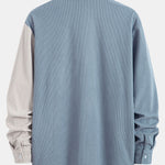 Two Tone Corduroy Button Up Shirt
