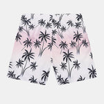 Palm Tree Print T-shirt & Palm Tree Print Swim Shorts