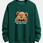 Slogan Bear Slogan Print Relax Fit Sweatshirt