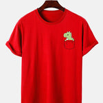 Pocket Dinosaur Print T-Shirt