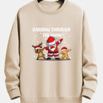 Slogan Santa Print Relax Fit Sweatshirt