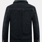 Denim Borg Lined Utility Jacket