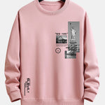 New York Architecture Print Relax Fit Sweatshirt