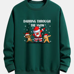Slogan Santa Print Relax Fit Sweatshirt