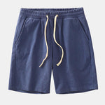 Drawstring Crosscut Corduroy Shorts