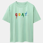 Goat Print Drop Shoulder Oversize T-Shirt