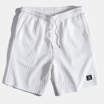Geometric Jacquard Drawstring Shorts