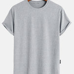 Muscle Fit Arc Hem Textured T-Shirt