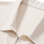 Stretch Corduroy Zip Polo Shirt