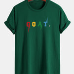 Regular Fit Goat Print Cotton T-Shirt