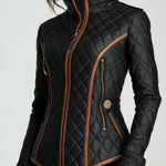 Mandy | Diamond-quilted Padded Jacket