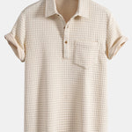 Waffle Polo With Pockets