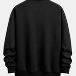 Relax Fit Geometric Striped Sweatshirt