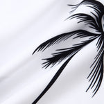 Tropical Leaf Print Button Up Shirt