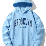 Brooklyn Print Cotton Blend Hoodie