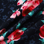 Rose Print Revere Shirt