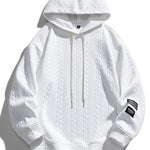 Relax Fit Wheat Jacquard Hoodie