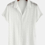 Geometry Textured Cuban Shirt & 3" Chino Shorts