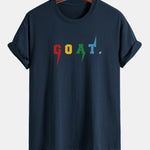 Regular Fit Goat Print Cotton T-Shirt
