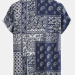 Paisley Frame Print Button Up Shirt #Random pattern design#